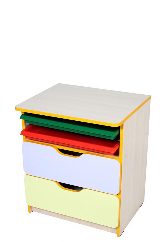 Шафа універсальна "Кмітливчик" з лотками та шухлядами для зберігання засобів навчання (5421) АНШАР ГРУП 569х480х661 мм